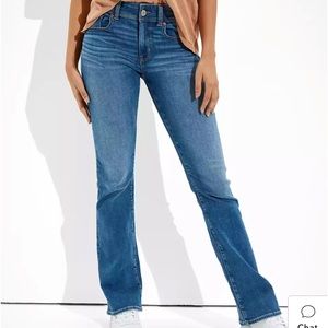 AE American Eagle Next Level Stretch Kick Boot Cut Jeans 18 Long